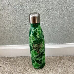 Dutch Bros RARE Green Tropical Leaf Insulated Water Bottle windmill monstera
